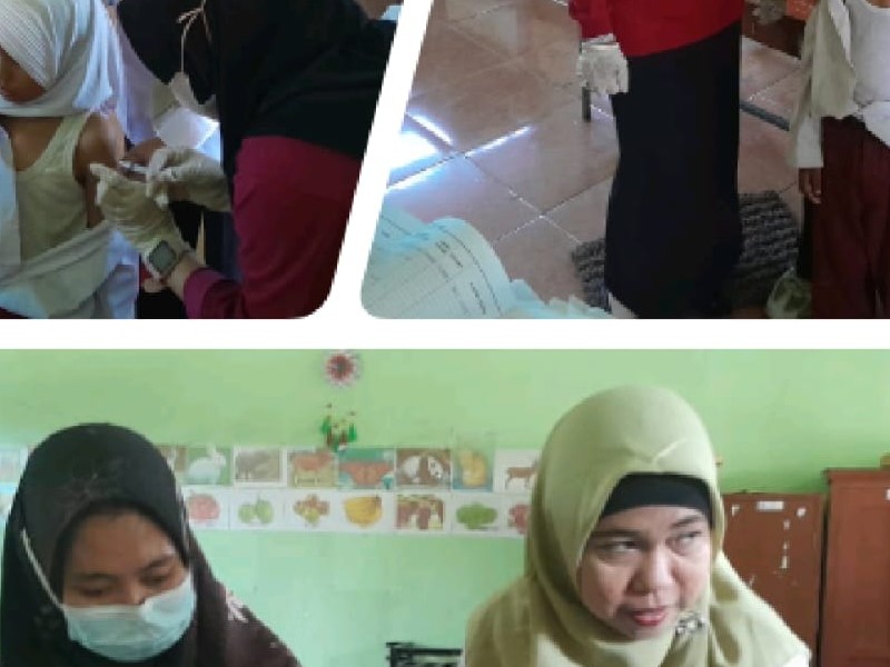 Pemberian imunisasi BIAS Campak Rubella dan HPV Dosis 1