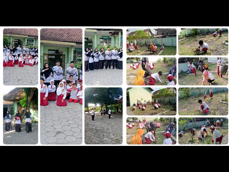 Kegiatan Kerja Bakti pada Hari Guru Nasional